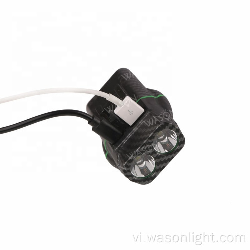 Wason TK2 USB USB có thể sạc lại đèn xe đạp mạnh mẽ trước đèn trước dễ dàng lắp đặt cho nam giới trẻ em đi xe đạp leo núi